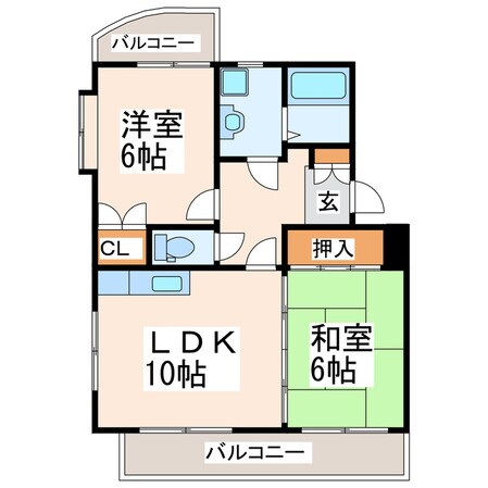 エバンジェルの物件間取画像